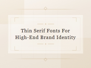 Thin Serif Fonts for High-End Luxury Brand Identity Design